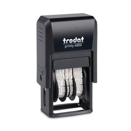 TRODAT Self-Inking Micro Date Stamp, Blue/Red E4853L